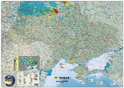 ウクライナ全域地図