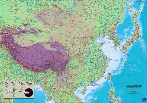 中華人民共和国（中国）全域地図