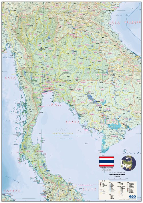 タイ王国全域地図
