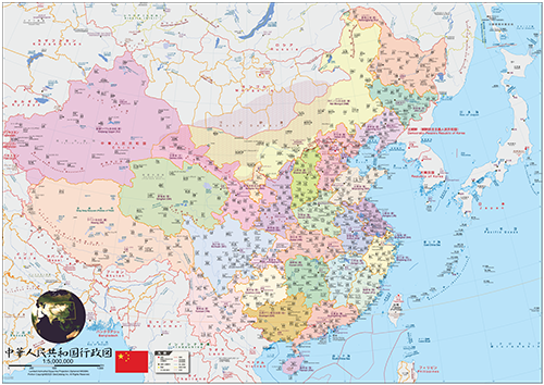 中華人民共和国(中国)行政図